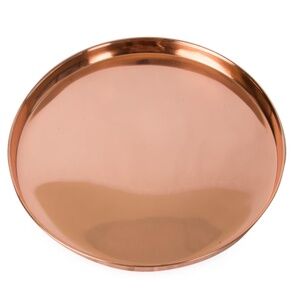 Round Copper Plated Stainless Steel  Decorative12.5 in. Dia x 1.5 in. H x 12.5 i